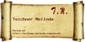Teichner Melinda névjegykártya